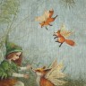 “Fairy and Foxes” Linen Shopping Bag 