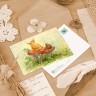 “Redhead on the Mushroom” Postcard