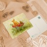 “Redhead on the Mushroom” Postcard