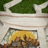 “Owl Parliament” Linen Shopping Bag 